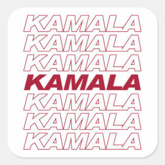 KAMALA KAMALA KAMALA SQUARE STICKER
