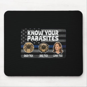 Kamala Know Your Parasites Deer Tick Dog Tick Luna Mouse Pad