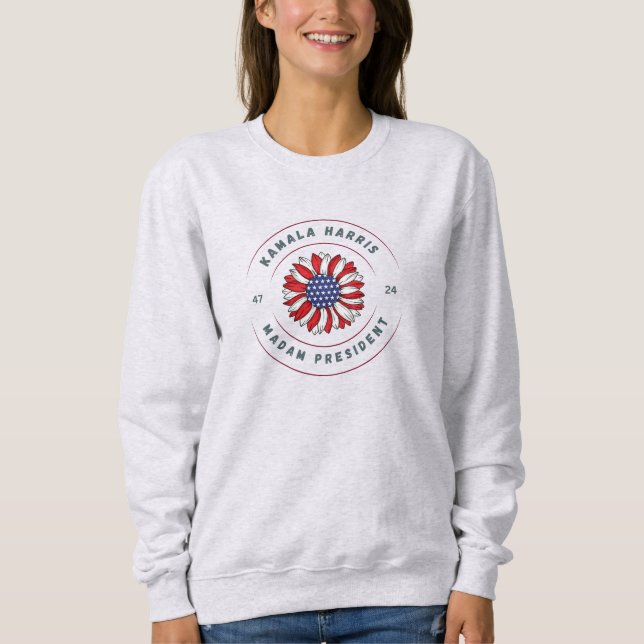 Kamala Madam President Basic Sweatshirt (Front)