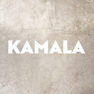 Kamala minimalist modern bold typography white floor decals