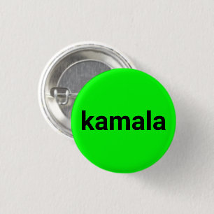 kamala minimalist text black neon green brat cool button