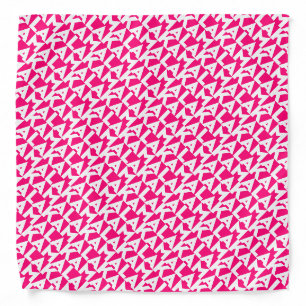 Kamala modern typography pattern hot pink bandana