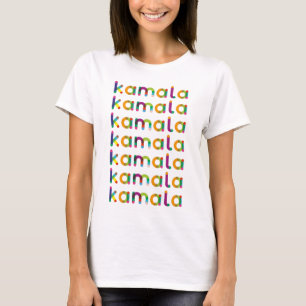 Kamala Name Seven Rows T-Shirt