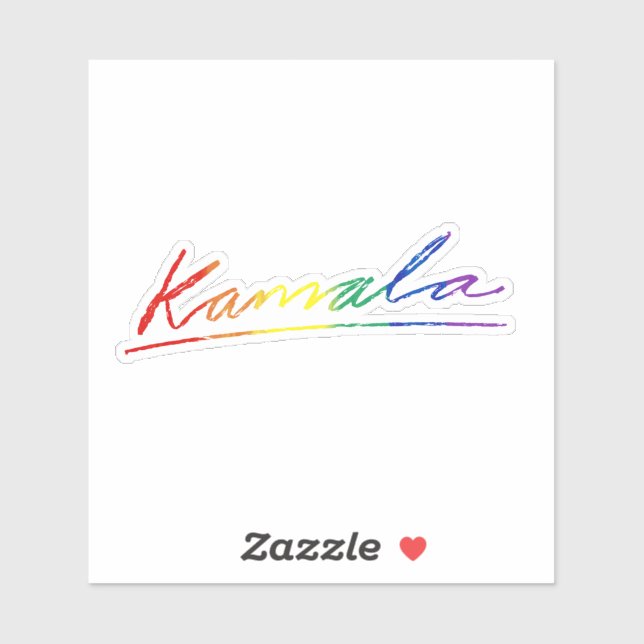 Kamala Pride Signature Sticker (Sheet)