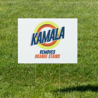 Kamala Removes Orange Stains Sign