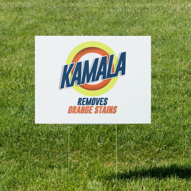 Kamala Removes Orange Stains Sign (Insitu)