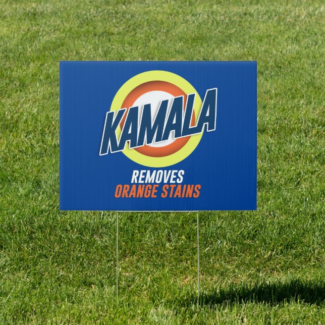 Kamala Removes Orange Stains Sign (Insitu)