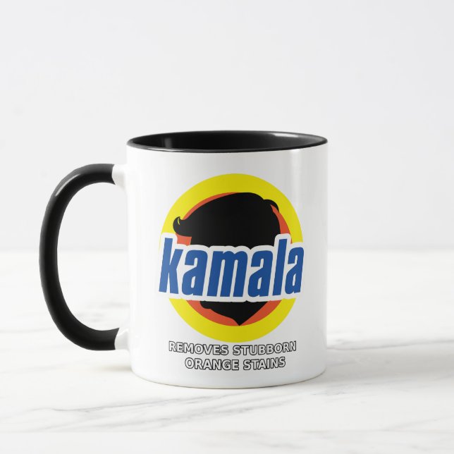 Kamala Removes Stubborn Orange Stains Mug (Left)