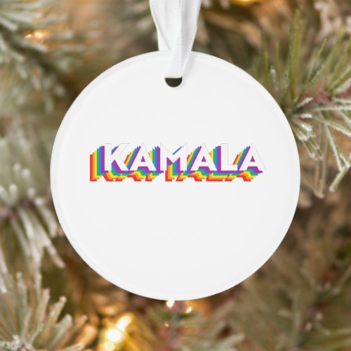 Kamala Retro Pride Ornament