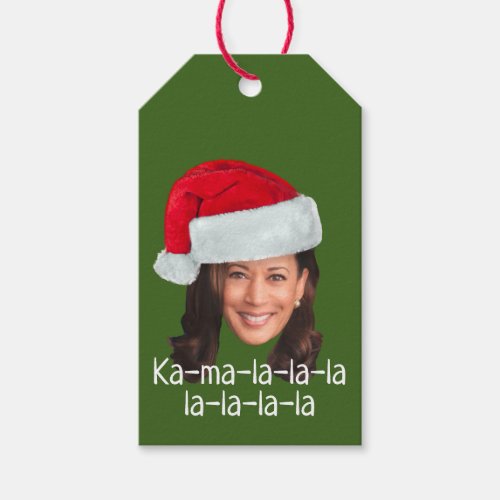 Kamala Santa Hat _ Biden Harris 2020 funny holiday Gift Tags