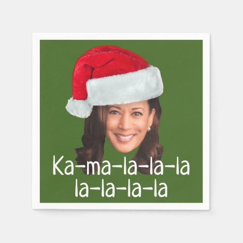 Kamala Santa Hat Biden Harris 2020 funny holiday Napkins