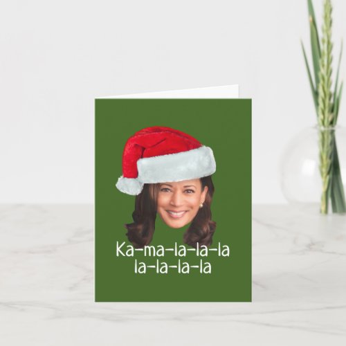 Kamala Santa Hat _ Biden Harris 2020 funny holiday Note Card