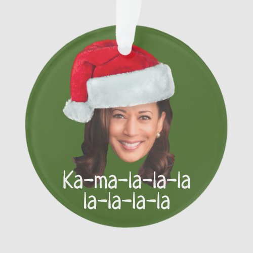 Kamala Santa Hat _ Biden Harris 2020 funny holiday Ornament