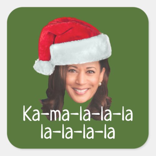 Kamala Santa Hat _ Biden Harris 2020 funny holiday Square Sticker