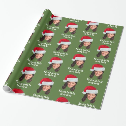Kamala Santa Hat _ Biden Harris 2020 funny holiday Wrapping Paper