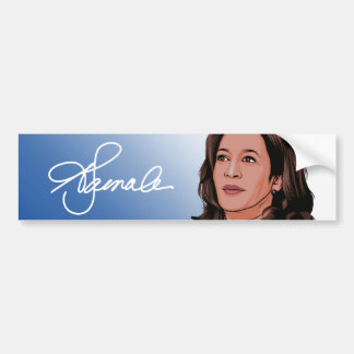 KAMALA SIGNATURE BUMPER STICKER