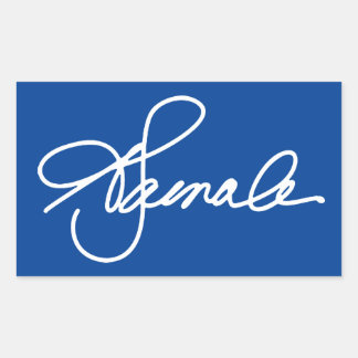 KAMALA Signature Rectangular Sticker
