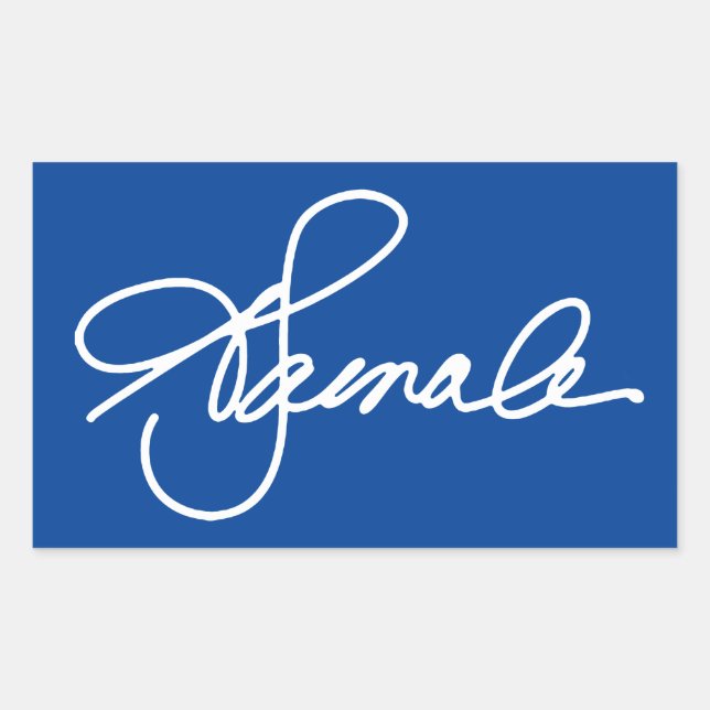 KAMALA Signature Rectangular Sticker (Front)