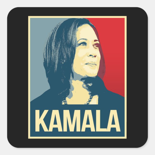 KAMALA SQUARE STICKER (Front)