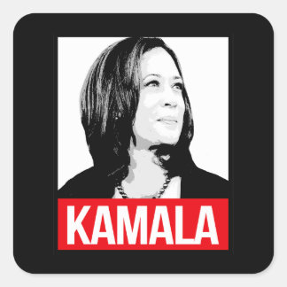 KAMALA SQUARE STICKER