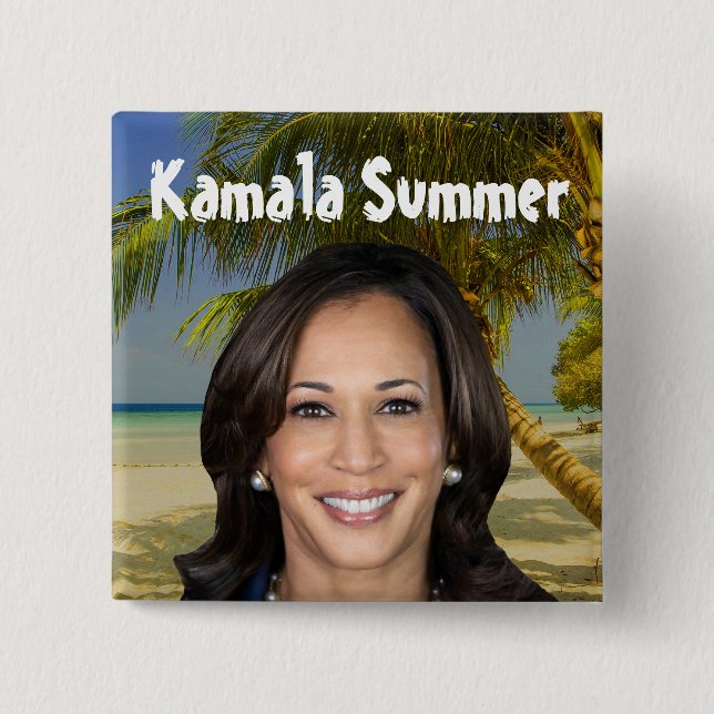 Kamala Summer 2024 Button (Front)