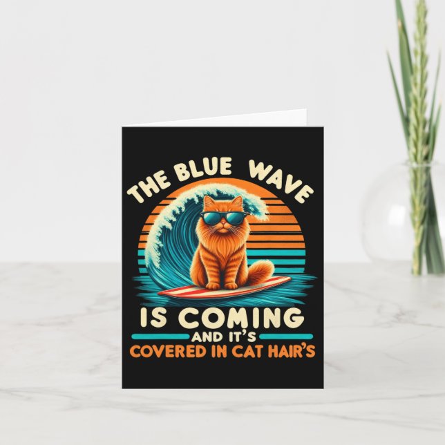 Kamala The Blue Wave Is Coming And It's Covered In Card (Front)