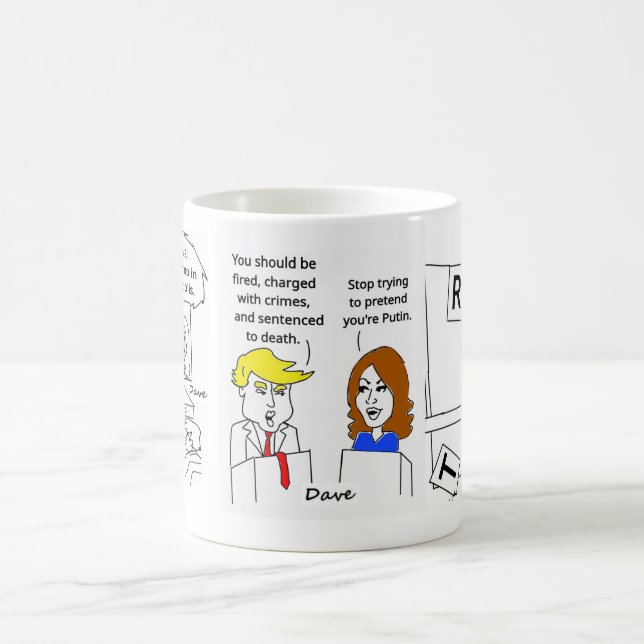 KAMALA TRUMP CARTOONS CUP (Center)