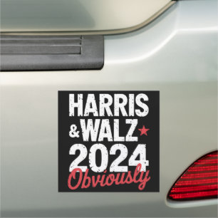 Kamala Walz Obviously 2024 Harris Waltz 2024 Car Magnet