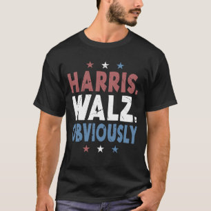 Kamala Walz Obviously 2024 Harris Waltz 2024 Elect T-Shirt