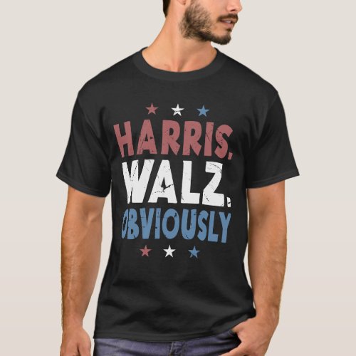 Kamala Walz Obviously 2024 Harris Waltz 2024 Elect T_Shirt