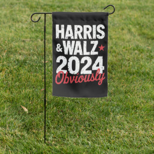 Kamala Walz Obviously 2024 Harris Waltz 2024 Garden Flag
