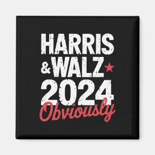Kamala Walz Obviously 2024 Harris Waltz 2024  Magnet