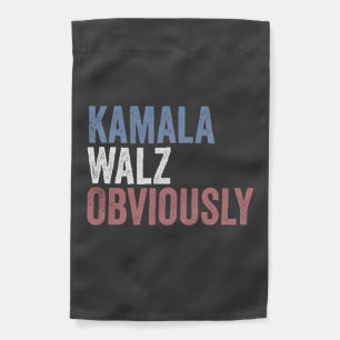 Kamala Walz Obviously Election Day 2024 Garden Flag