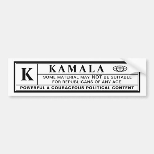 Kamala Warning Label