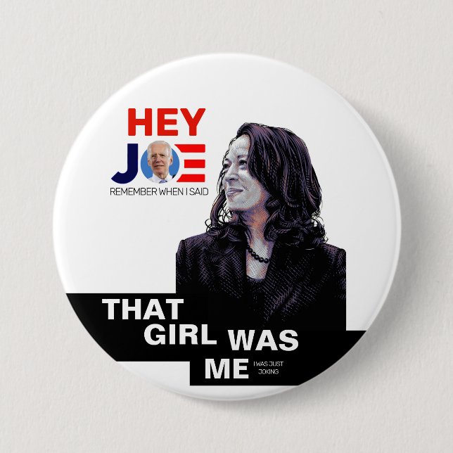 Kamala was just joking button (Front)