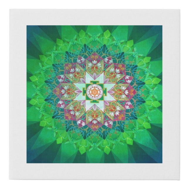 Kamala Yantra Faux Canvas Print (Front)