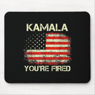 Kamala You're Fired Funny Anti Kamala Harris Elect Mouse Pad