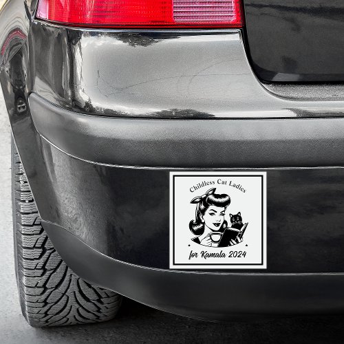 Kamalas Childless Cat Ladies Car Magnet