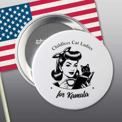 Kamalas Childless Cat Ladies Pin