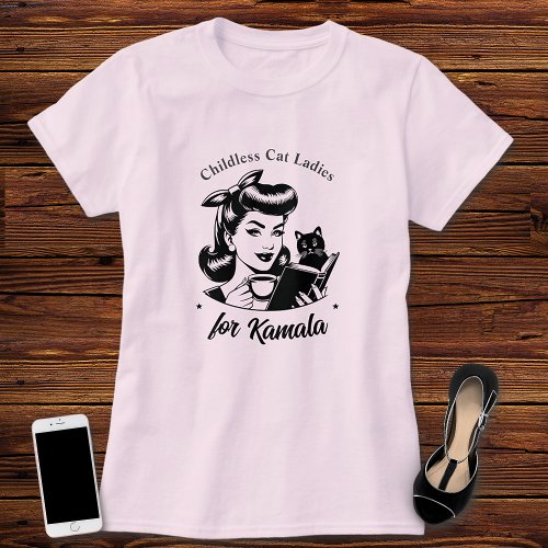 Kamalas Childless Cat Ladies T_Shirt