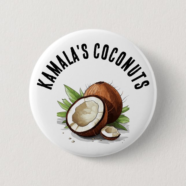 KAMALA'S COCONUT PIN (Front)