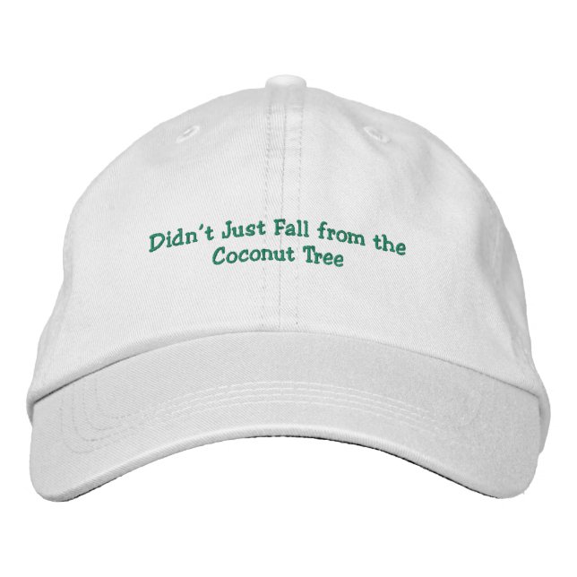 Kamala's coconut tree embroidered baseball cap (Front)