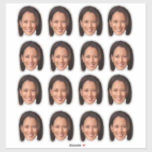 Kamala's Face Funny Kamala Harris Face Sticker