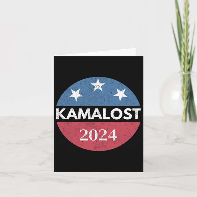 Kamalost Kamala Lost 2024 Election Trump Won 47th  Card (Front)