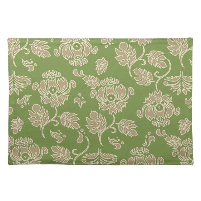 Kamaole Hawaii Tropical Floral Dinner Placemats (Front)