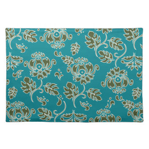 Kamaole Hawaii Tropical Floral Dinner Placemats