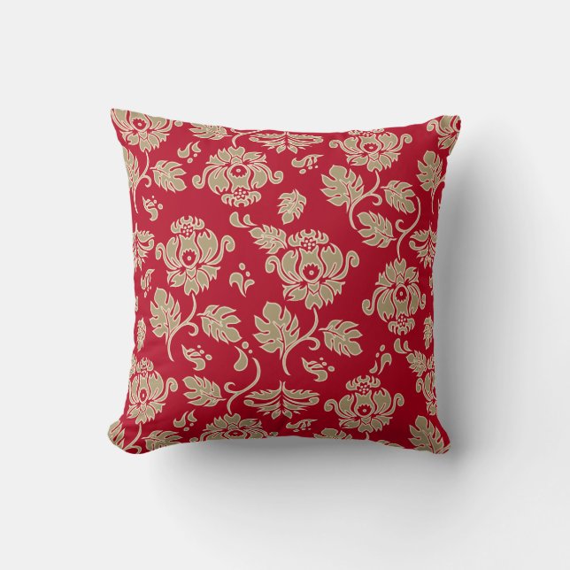 Kamaole Hawaii Tropical Floral Square Pillows (Front)