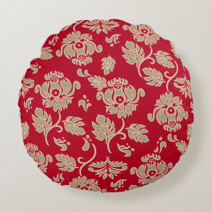 Kamaole Hawaii Tropical Protea Floral Reversible Round Pillow