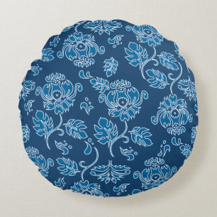 Kamaole Hawaii Tropical Protea Floral Reversible Round Pillow