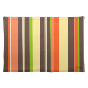 Kamaole Hawaii Tropical Stripe Dinner Placemats